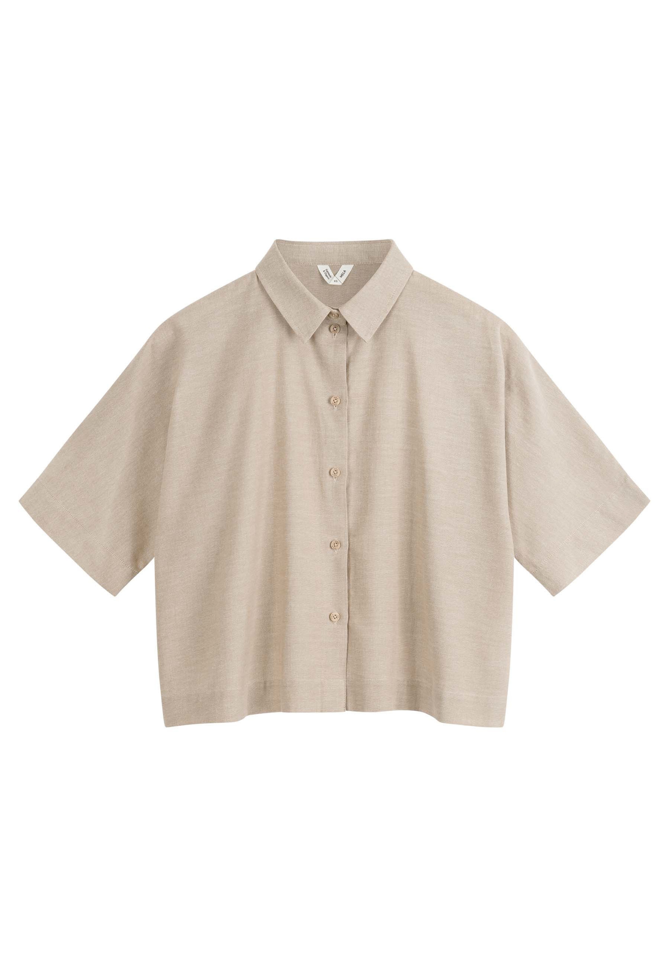 Camicia da donna 'RINARA' di MELA in marrone: frontale