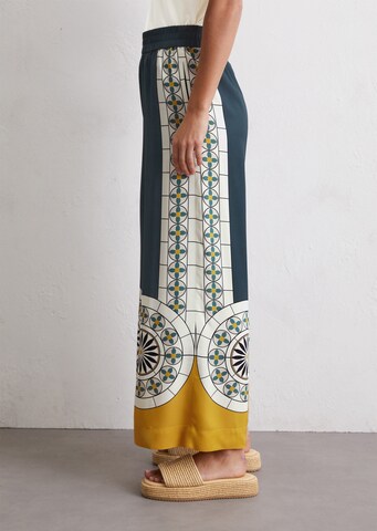 Marc O'Polo Wide leg Broek in Blauw