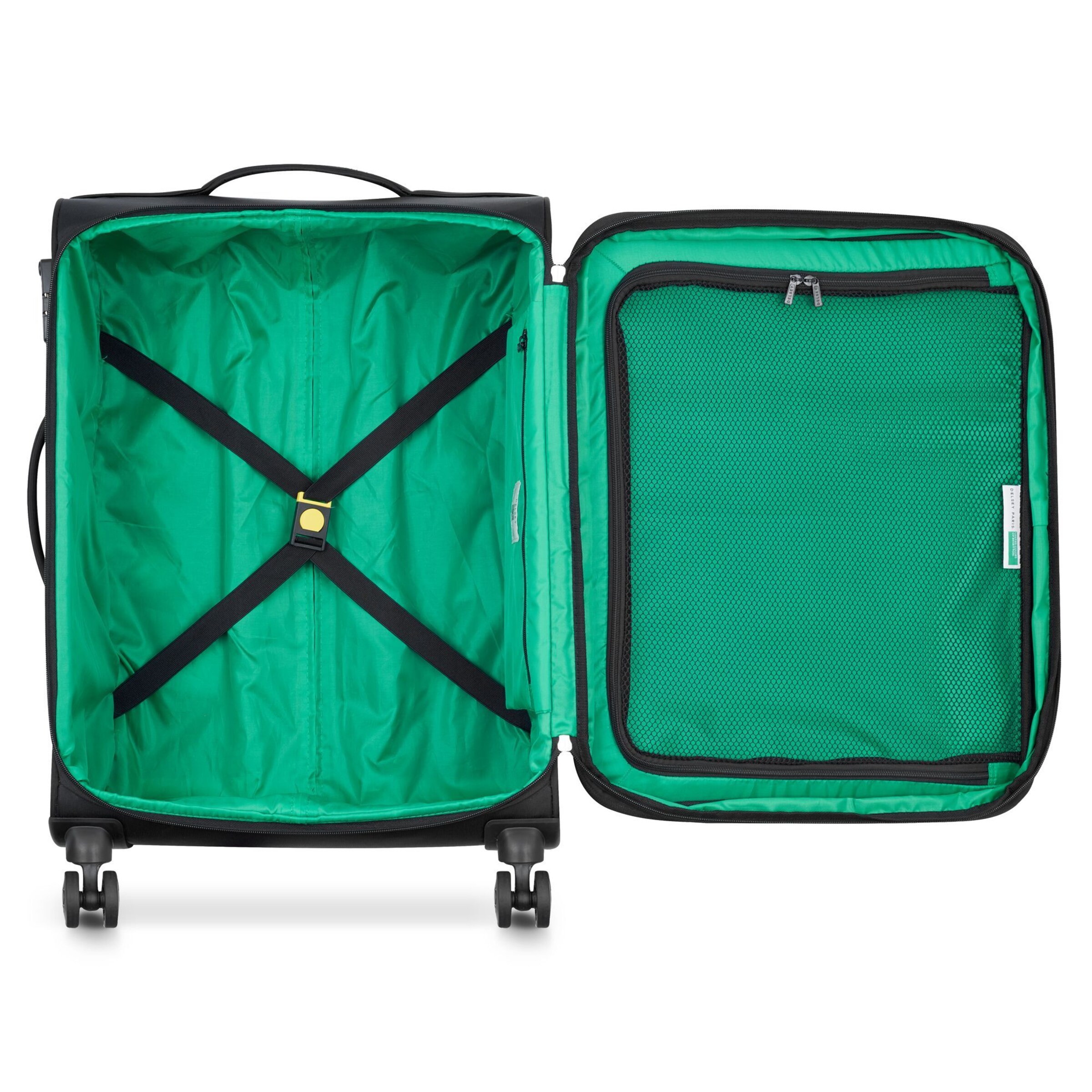Trolley 'x United Colors of Benetton' di Delsey Paris in nero