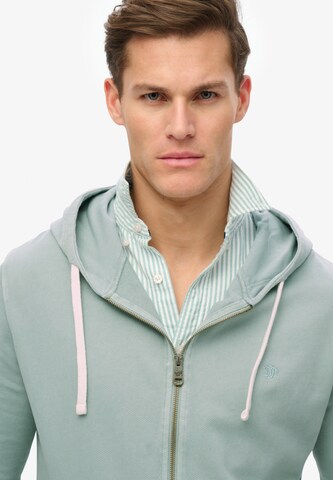 Superdry Sweat jacket 'Essential' in Blue