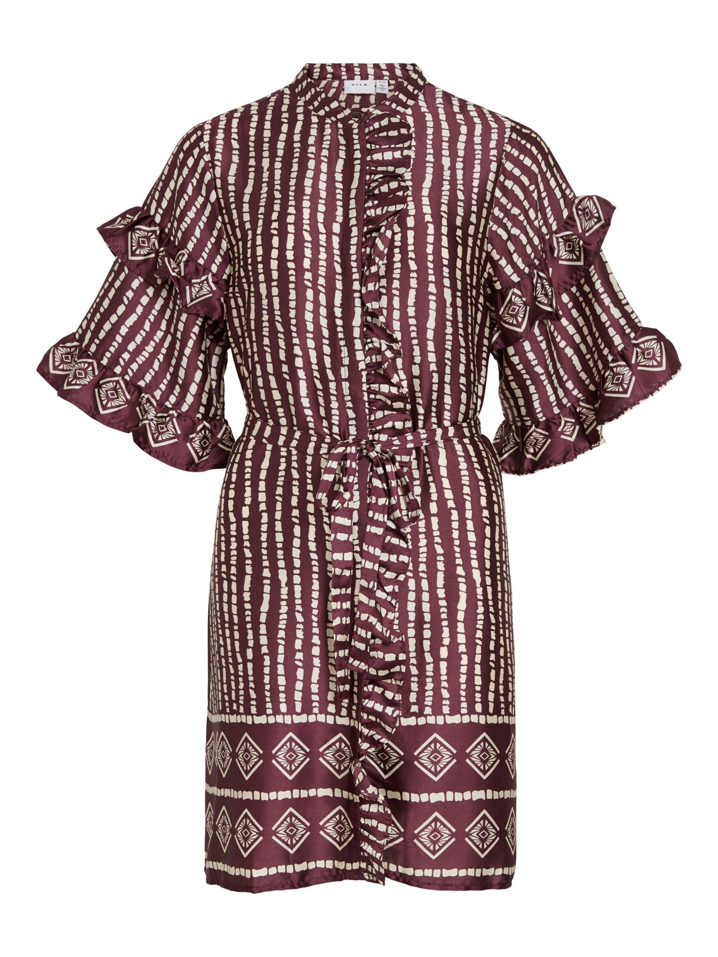 Abito camicia di VILA in rosso: frontale