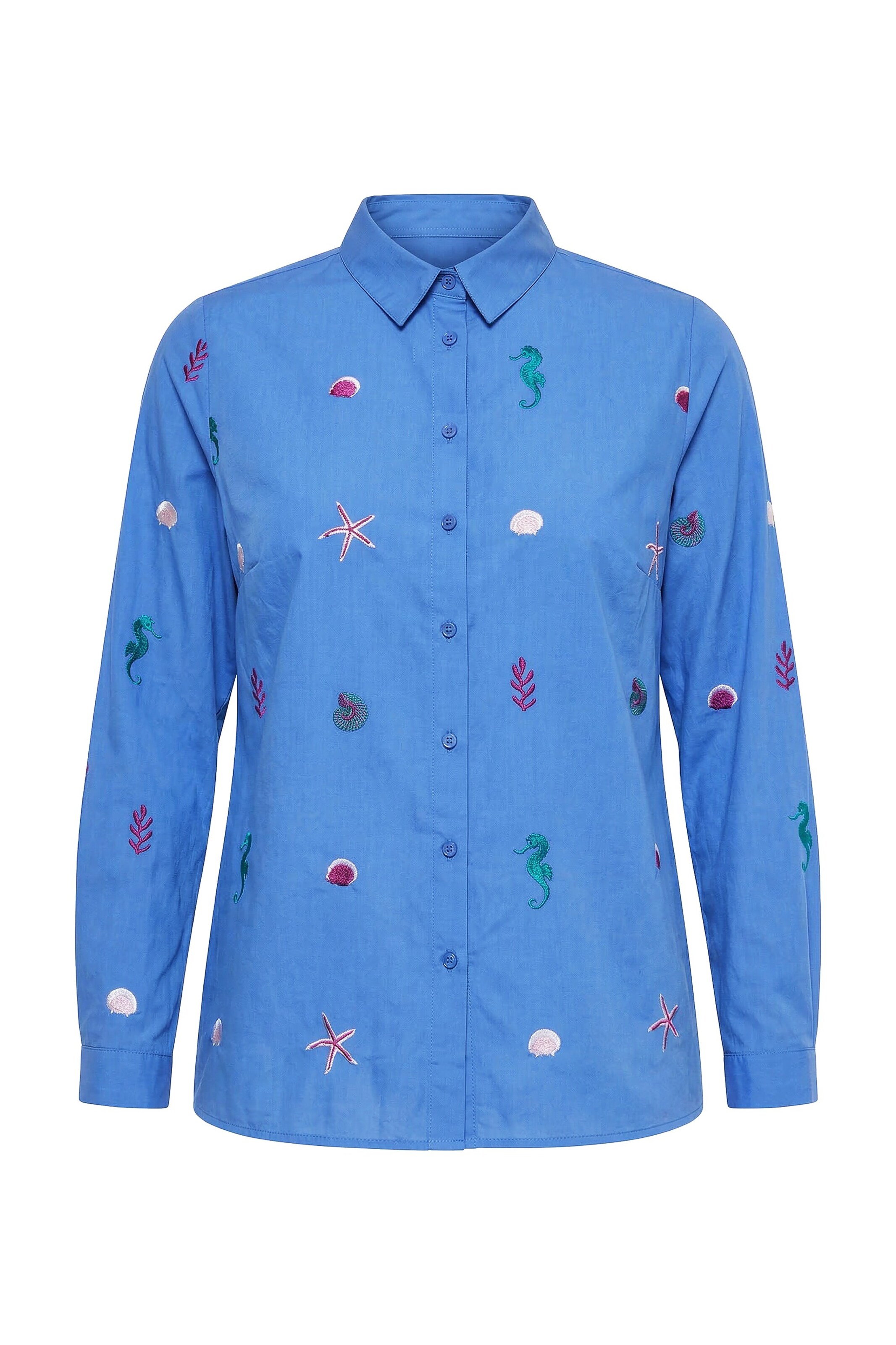 Studio Untold Blouse in Blue: front