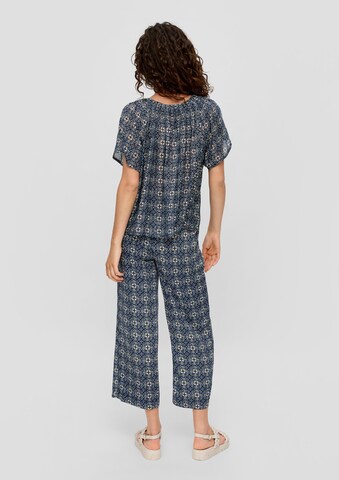Wide Leg Pantalon s.Oliver en bleu