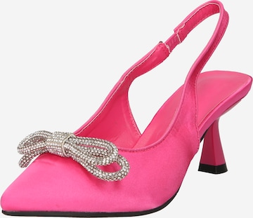 Bianco Slingpumps 'PRETTY' in Roze: voorkant