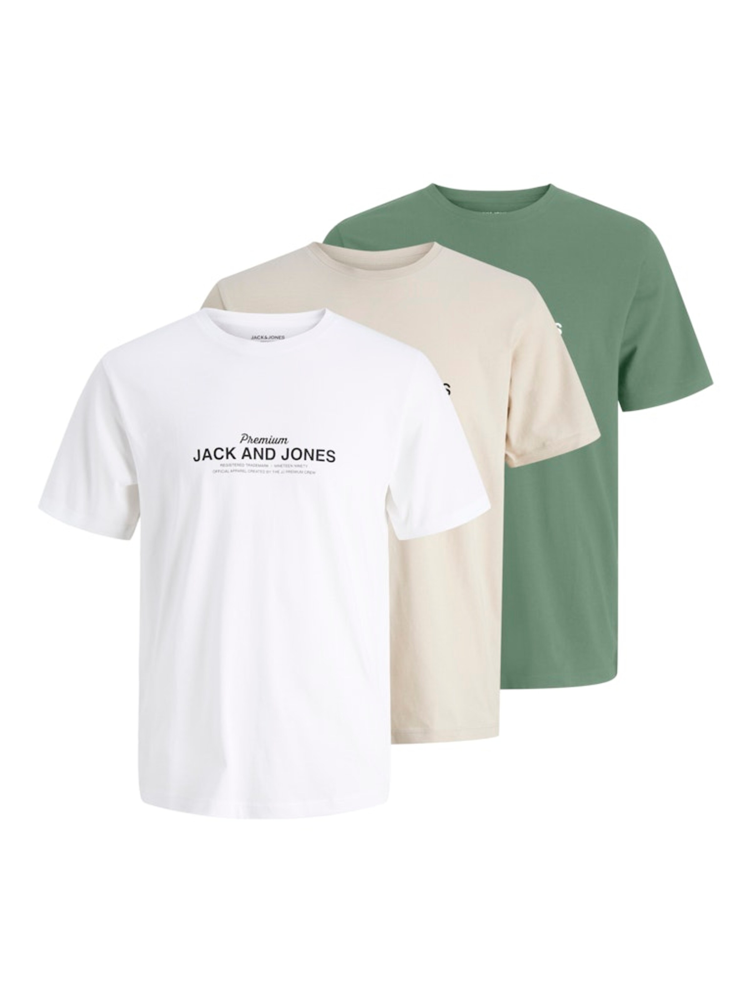 Jack & Jones Premium Tričko 'JPRBLAFERRIS' – béžová: přední strana