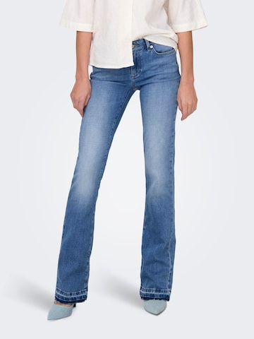 ONLY Flared Jeans 'INDIA' in Blauw: voorkant