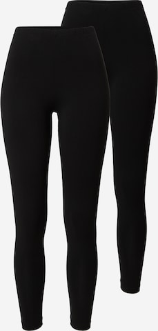 Skinny Pantalon 'Laurentia' ABOUT YOU en noir : devant