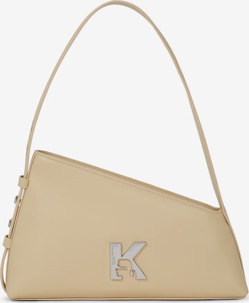Borsa a spalla di KARL LAGERFELD JEANS in beige: frontale
