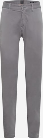 Coupe slim Pantalon chino 'Taber' BOSS Orange en gris : devant