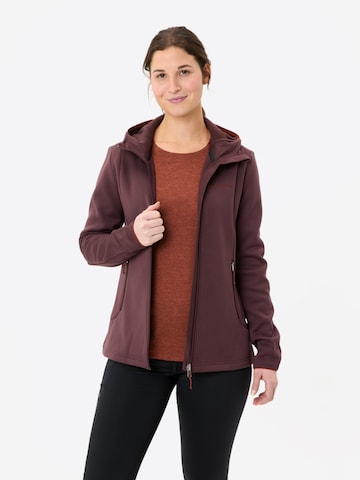 VAUDE Athletic fleece jacket 'Idris' in Red