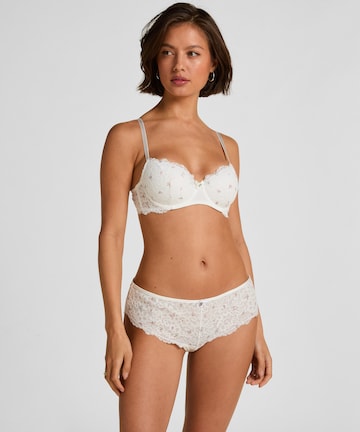 Hunkemöller BH 'Marine' in Weiß