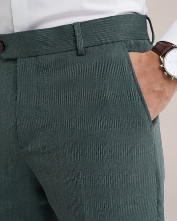 WE Fashion - Slimfit Pantalón de pinzas en verde