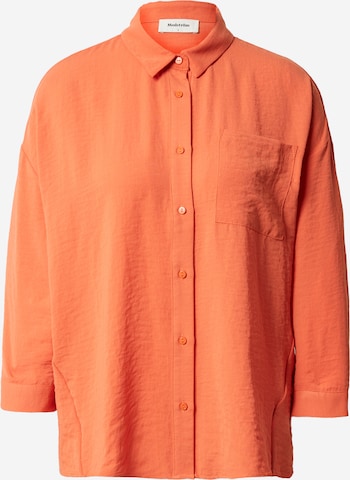 modström - Blusa 'Alexis' em laranja: frente