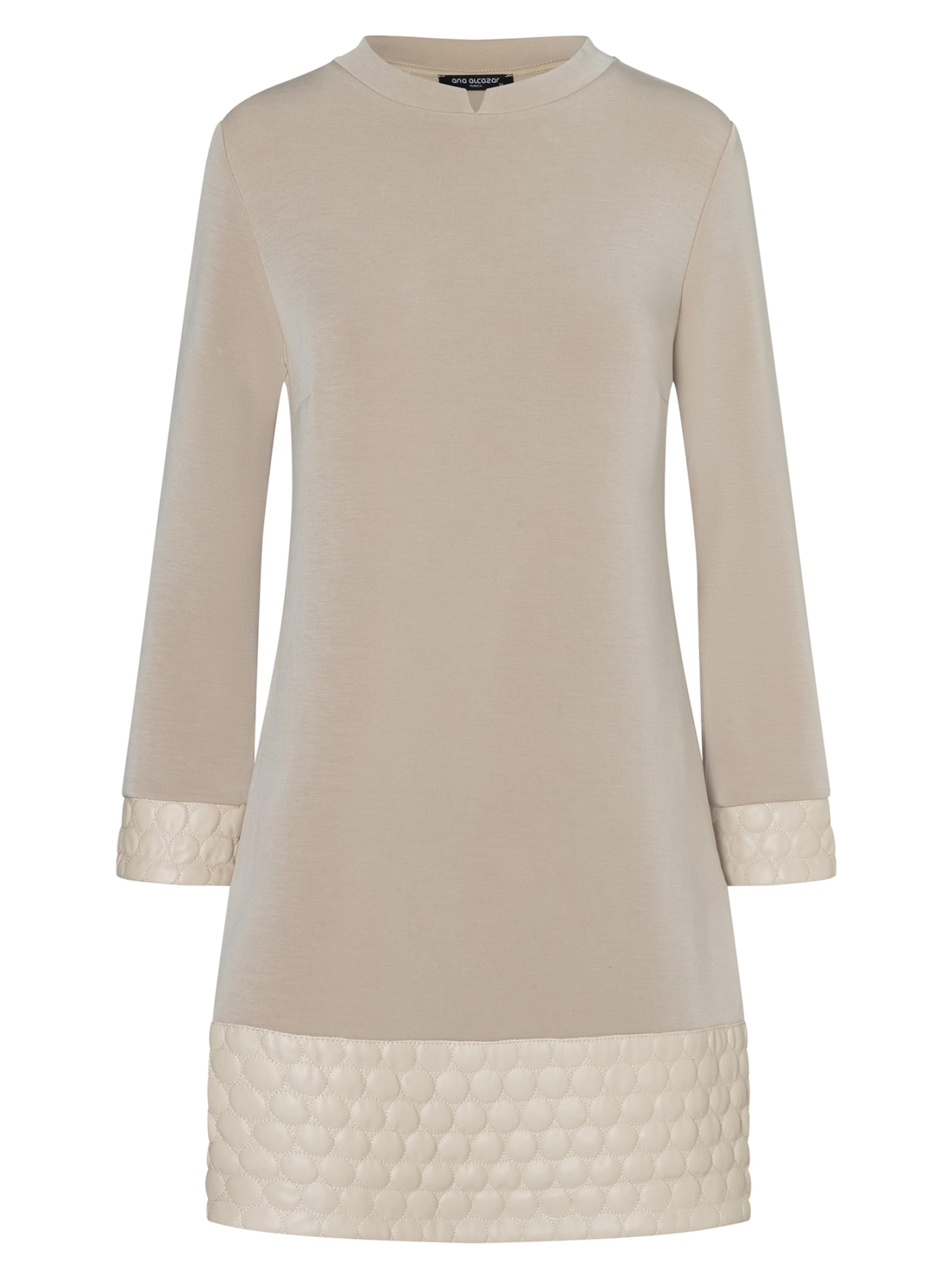 Ana Alcazar Jurk ' Enzia ' in Beige: voorkant