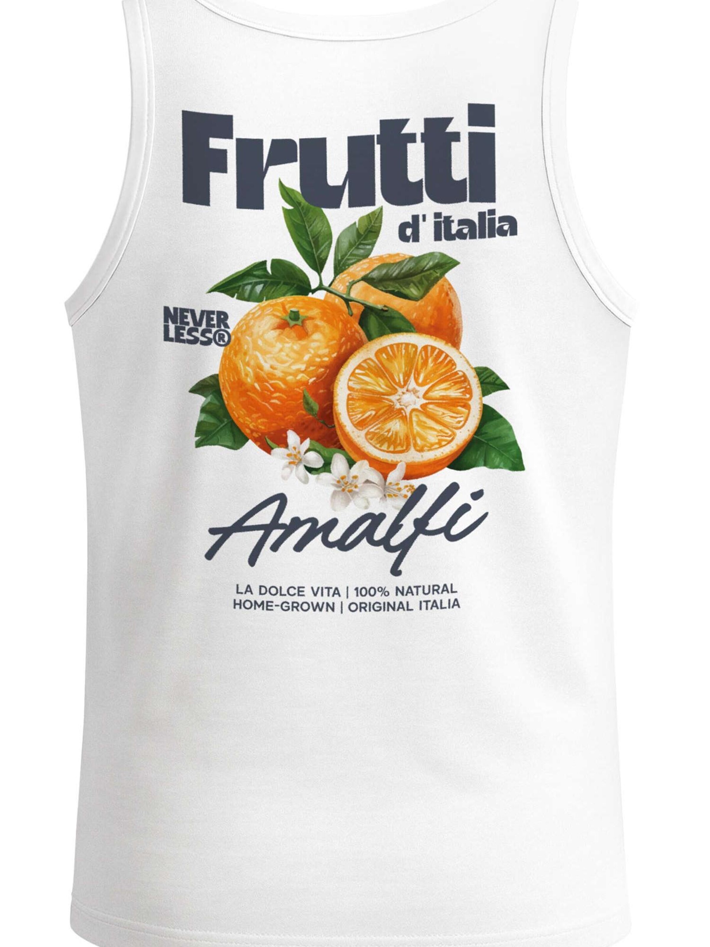 Neverless Shirt 'Frutti di italia'‌‌‌‌‌‌ in Weiß: Vorderseite