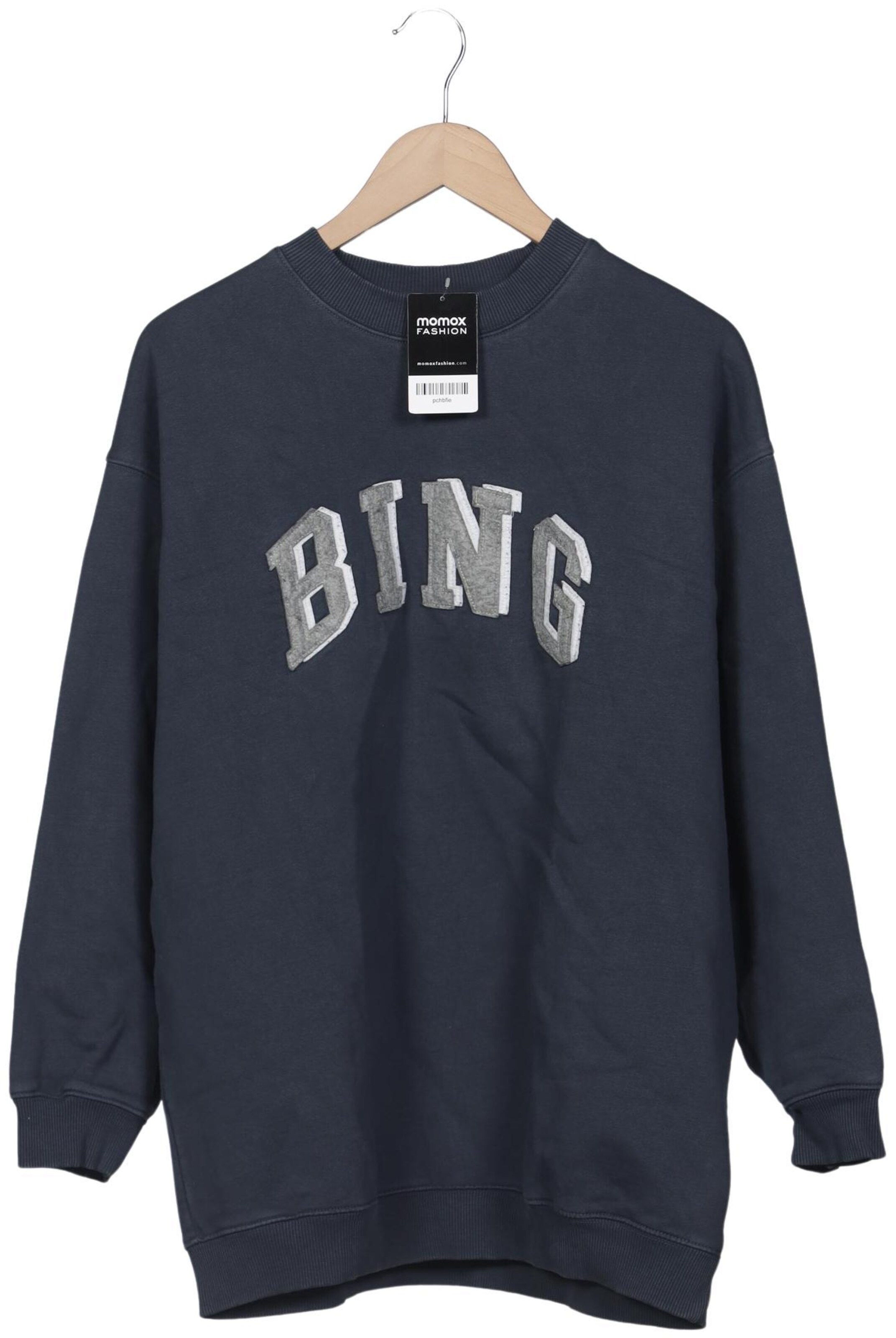 Anine Bing Sweatshirt & Zip-Up Hoodie in S in Blue: front