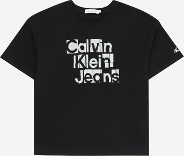 juoda Calvin Klein Jeans Marškinėliai: priekis