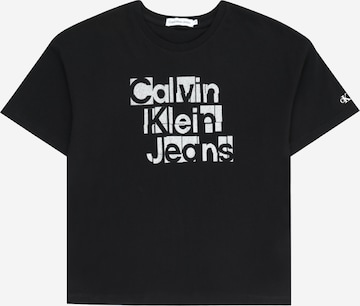 melns Calvin Klein Jeans T-Krekls: no priekšpuses