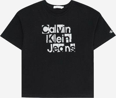 Calvin Klein Jeans T-Krekls, krāsa - sudrabpelēks / melns, Preces skats