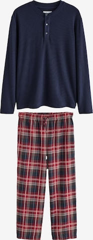 Next Pitkä pyjama 'Family Matching Christmas' värissä punainen: etupuoli