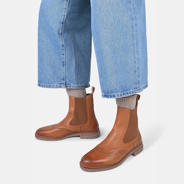 Crickit Chelsea boots ' UDINE ' in Bruin: voorkant