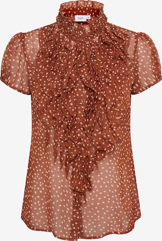 SAINT TROPEZ Blouse 'Lilja' in Bruin: voorkant