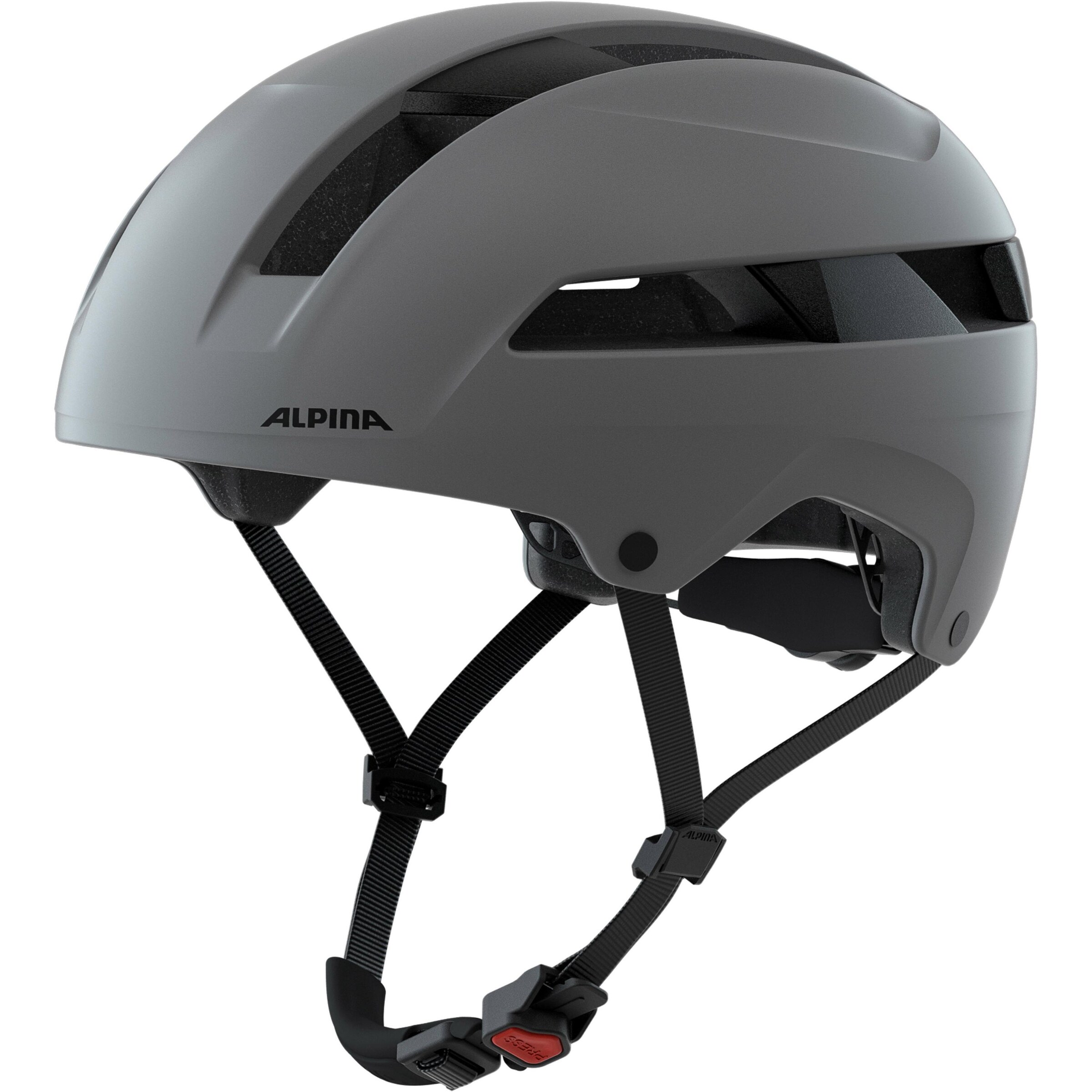 Alpina Helmet 'Soho' in Grey: front