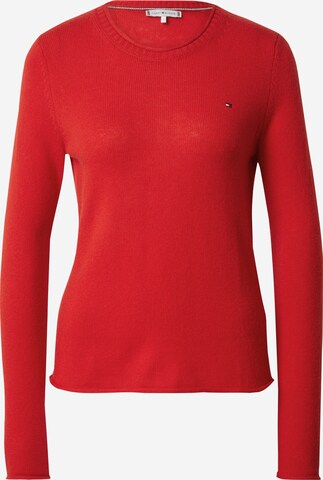 Pullover di TOMMY HILFIGER in rosso: frontale