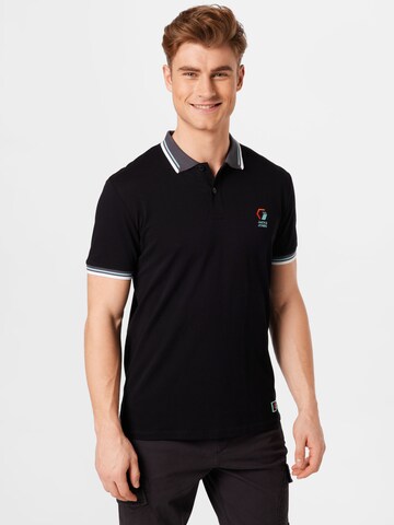 JACK & JONES Poloshirt 'Logan' in Schwarz: predná strana