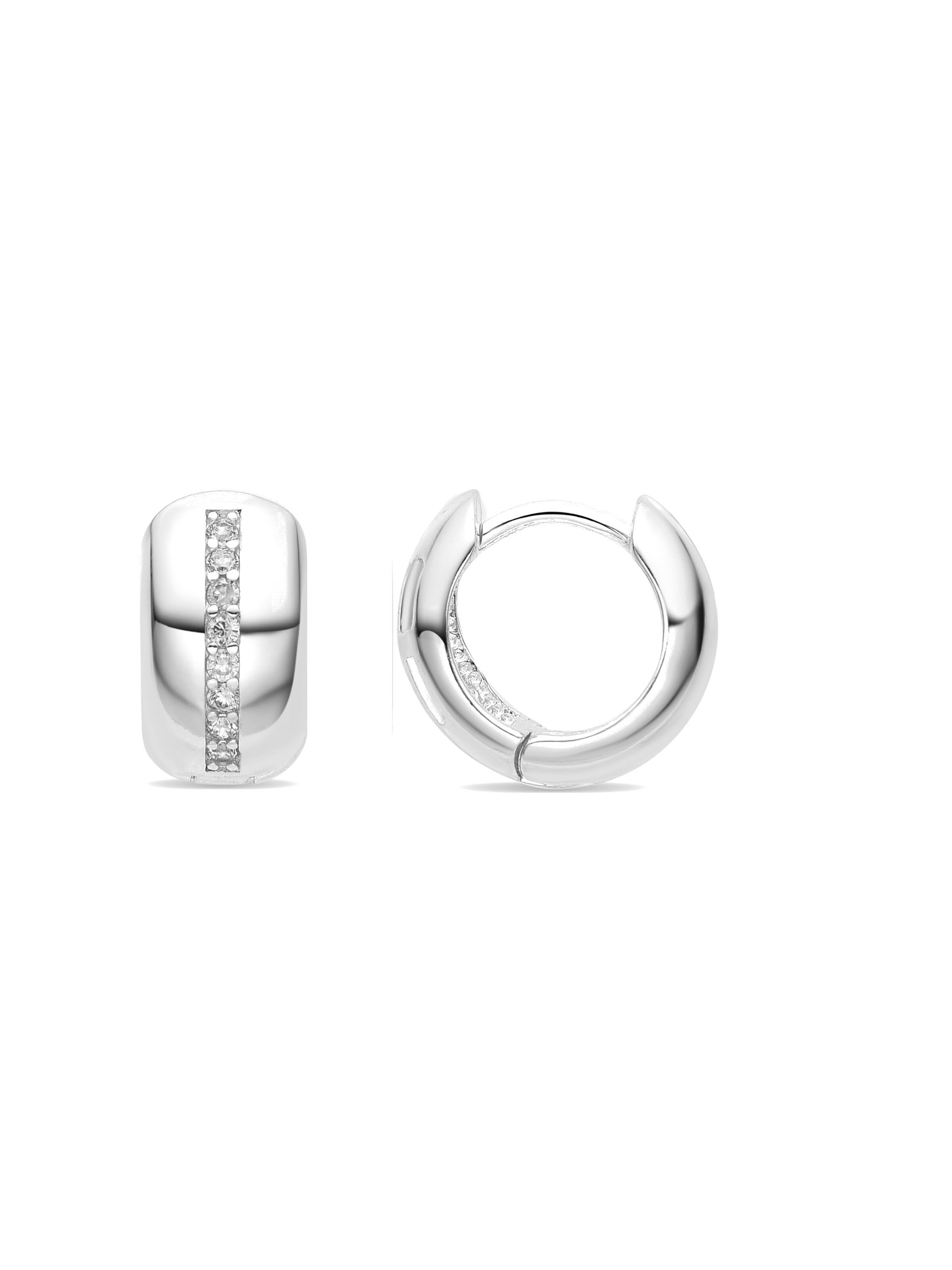 Boucles d'oreilles Luxenter en argent : devant