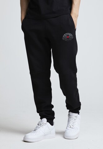 Loosefit Pantaloni 'Botticini Compatto' di Zavetti Canada in nero: frontale