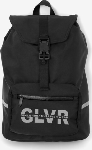 Gulliver Backpack in Black: front