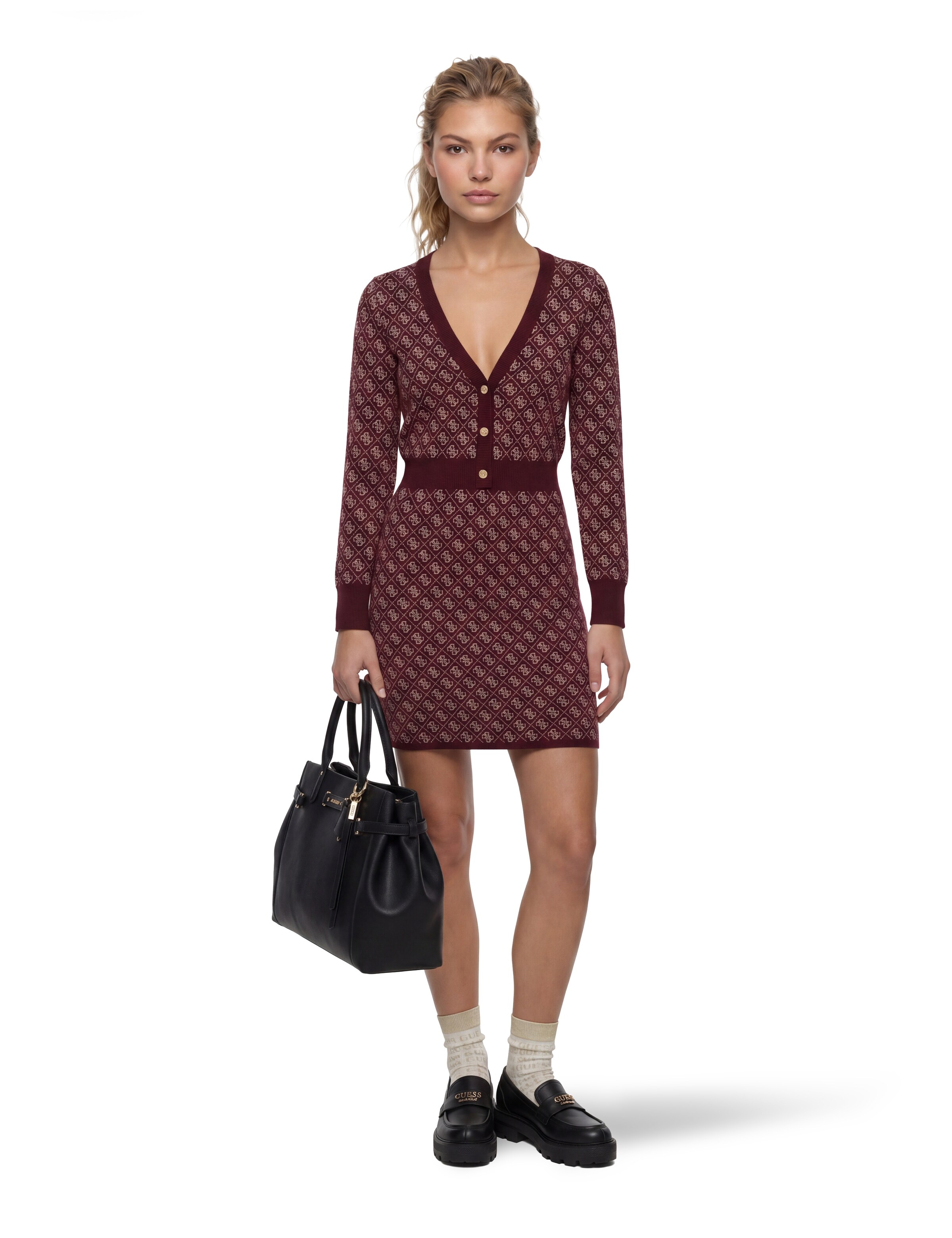 GUESS Kleid in Braun: Vorderseite