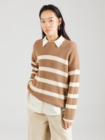 Pullover 'BLOOMIE' di SELECTED FEMME in marrone: frontale