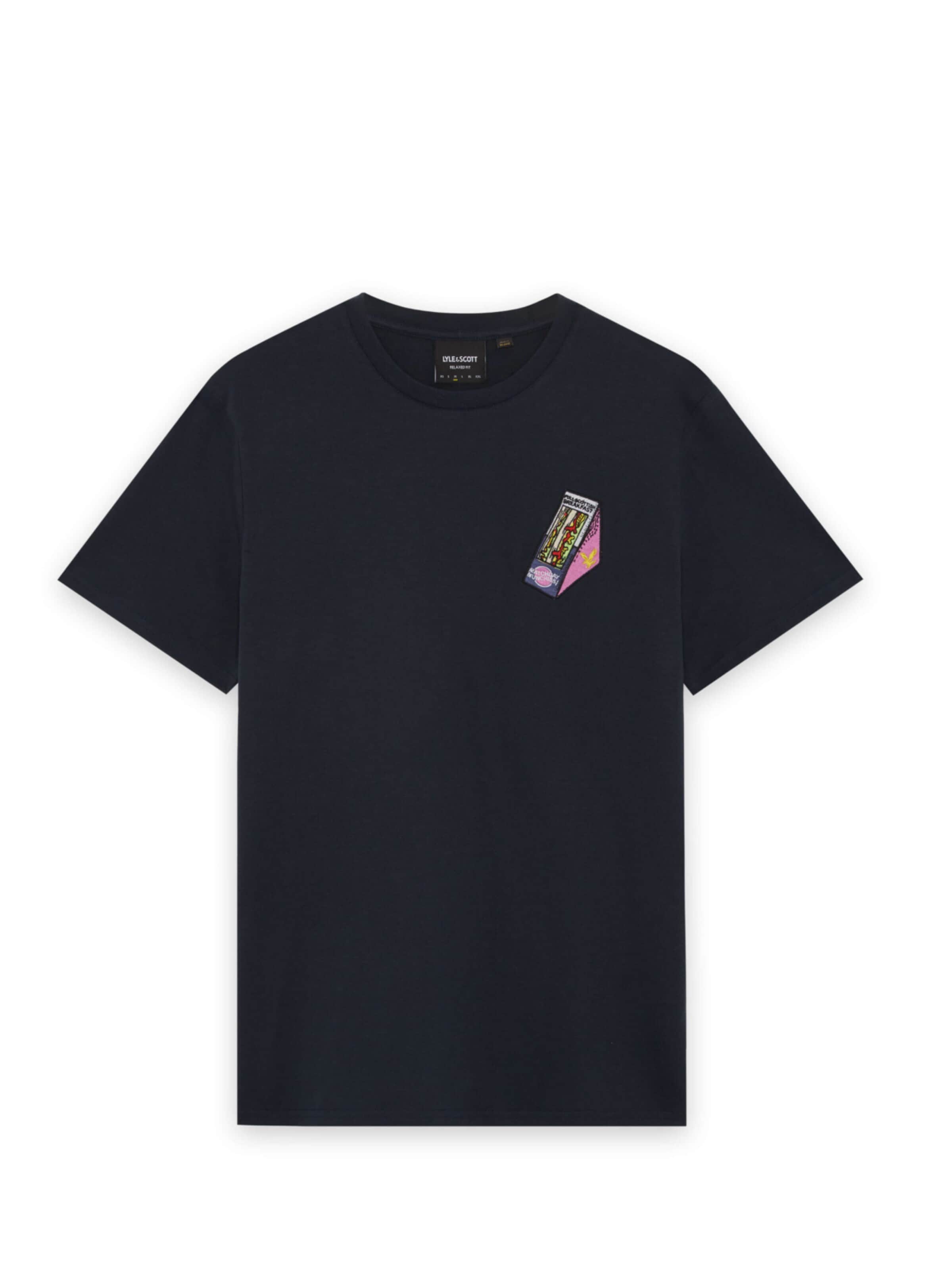 Lyle & Scott Shirt 'Lyle & Scott - Heren t-shirt' in Blauw: voorkant