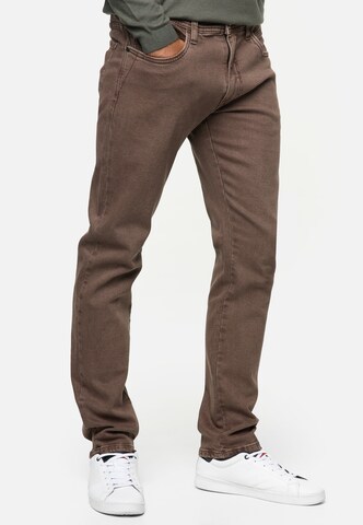 Regular Jean INDICODE JEANS en marron