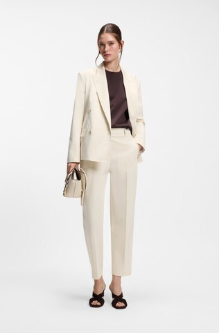 BOSS Tapered Pants 'Tecarino' in White: front