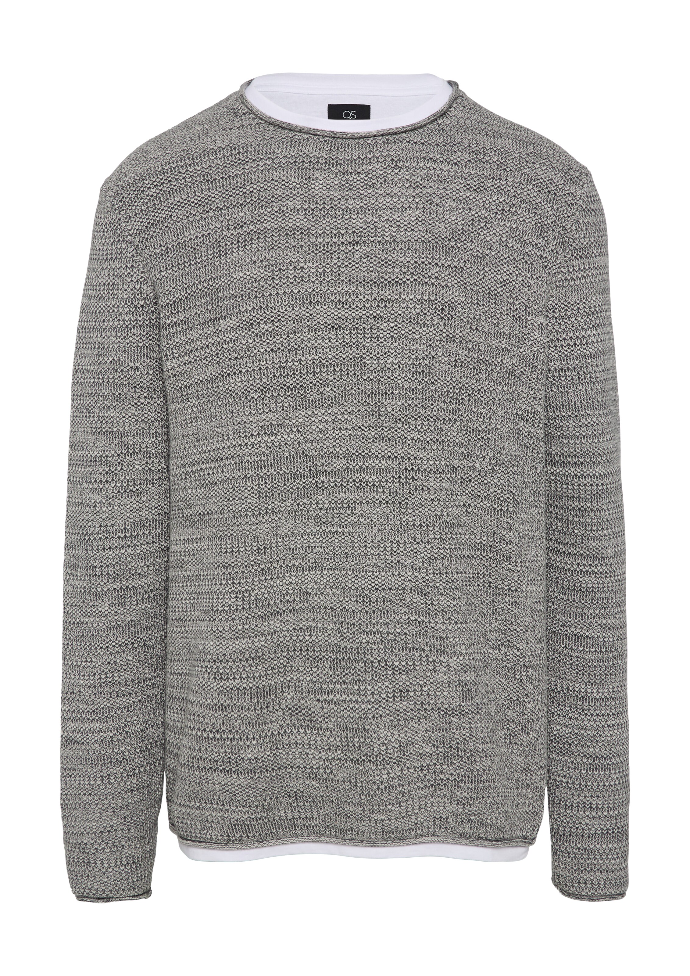 QS Pullover in Grau: Vorderseite