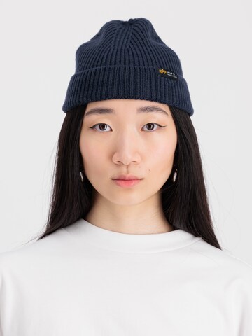 ALPHA INDUSTRIES - Gorra en azul: frente
