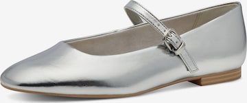 Tamaris - Bailarinas con hebilla en plata: frente