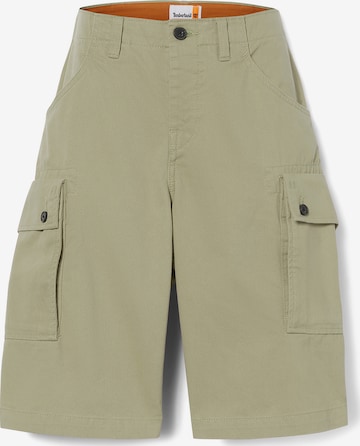 TIMBERLAND Regular Cargo Pants 'Twill' in Green: front