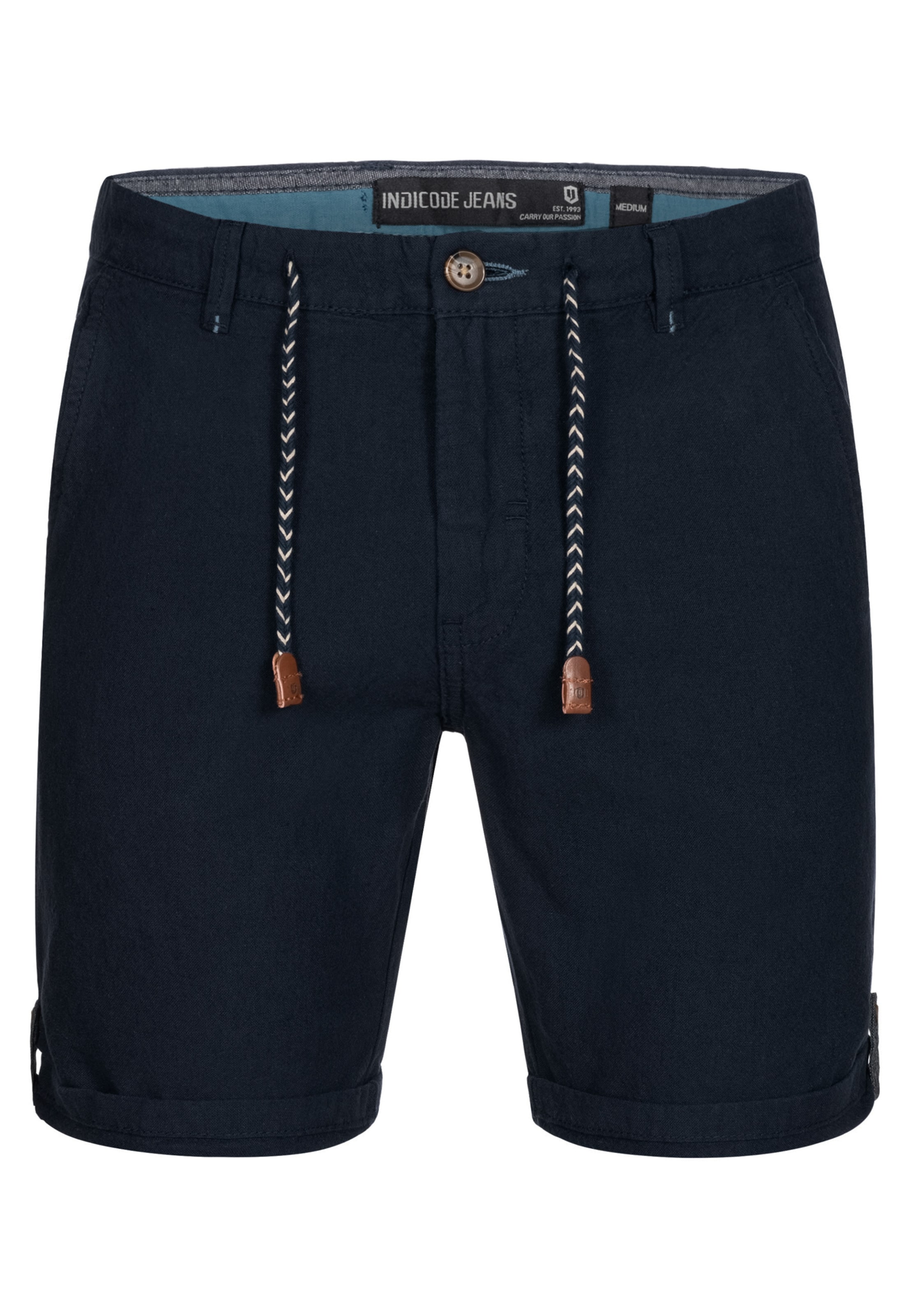 INDICODE JEANS Shorts 'Beauvals' in Blau: Vorderseite