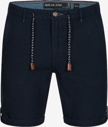 Pantalon chino 'Beauvals' INDICODE JEANS en bleu : devant