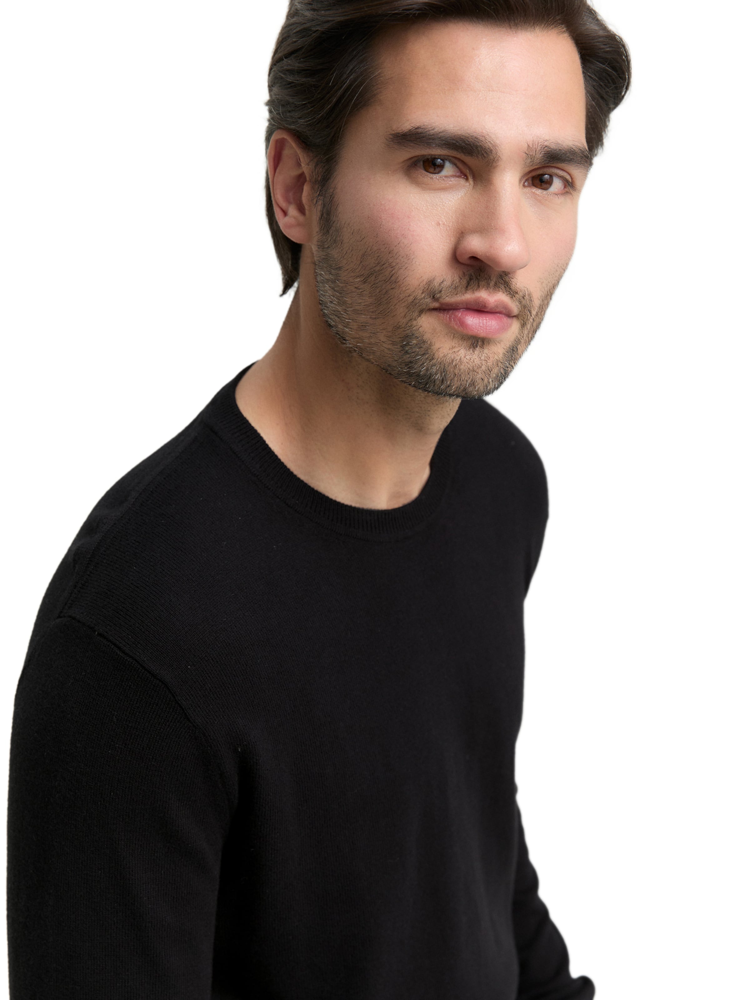 TOM TAILOR Pullover in Schwarz