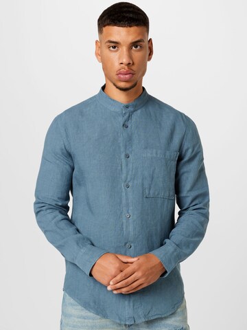 NN07 Regular fit Button Up Shirt 'Eddie' in Blue: front