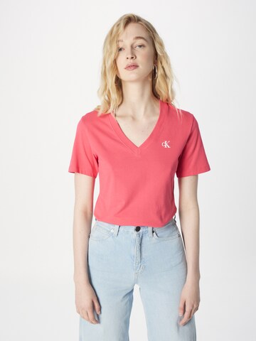 rozā Calvin Klein Jeans T-Krekls: no priekšpuses