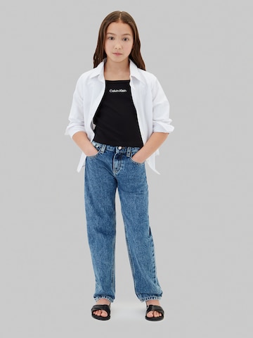 Calvin Klein Jeans Top 'Punto Milano' in Zwart