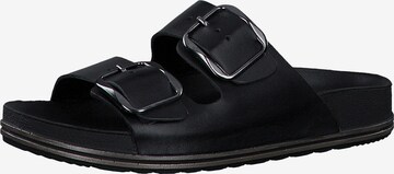 TAMARIS Mules in Black: front