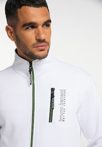 BRUNO BANANI Zip-Up Hoodie 'Cox' in White