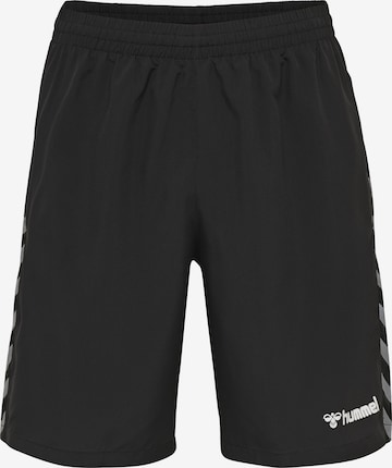 Hummel Regular Sportshorts in Schwarz: predná strana